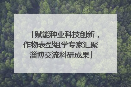 赋能种业科技创新，作物表型组学专家汇聚淄博交流科研成果