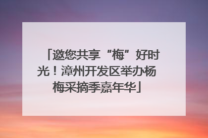 邀您共享“梅”好时光！漳州开发区举办杨梅采摘季嘉年华