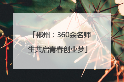 郴州：360余名师生共启青春创业梦