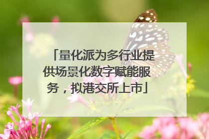 量化派为多行业提供场景化数字赋能服务，拟港交所上市
