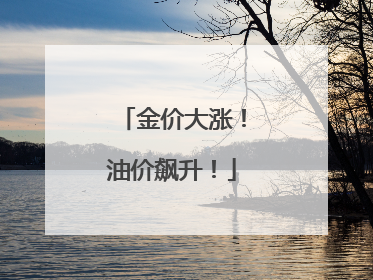 金价大涨！油价飙升！