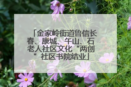 金家岭街道鲁信长春、康城、午山、石老人社区文化“两创”社区书院结业