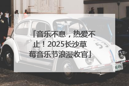 音乐不息，热爱不止！2025长沙草莓音乐节浪漫收官