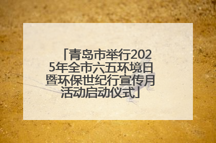青岛市举行2025年全市六五环境日暨环保世纪行宣传月活动启动仪式
