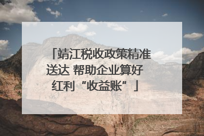 靖江税收政策精准送达 帮助企业算好红利“收益账”