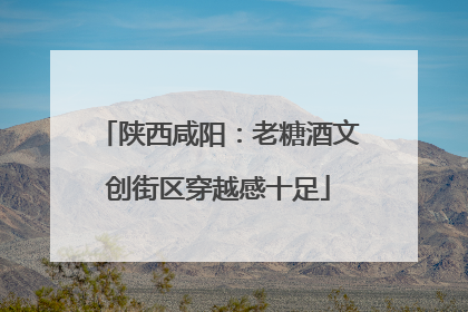陕西咸阳：老糖酒文创街区穿越感十足