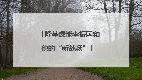 隆基绿能李振国和他的“新战场”