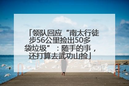 领队回应“南太行徒步56公里捡出50多袋垃圾”：随手的事，还打算去武功山捡