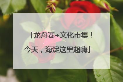 龙舟赛+文化市集！今天，海淀这里超嗨