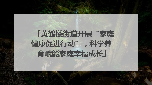 黄鹤楼街道开展“家庭健康促进行动”，科学养育赋能家庭幸福成长