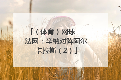 （体育）网球——法网：辛纳对阵阿尔卡拉斯（2）