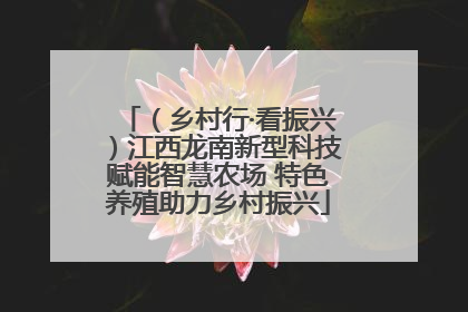 （乡村行·看振兴）江西龙南新型科技赋能智慧农场 特色养殖助力乡村振兴