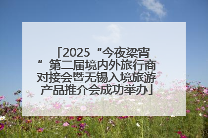 2025“今夜梁宵”第二届境内外旅行商对接会暨无锡入境旅游产品推介会成功举办