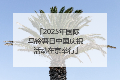 2025年国际马铃薯日中国庆祝活动在京举行