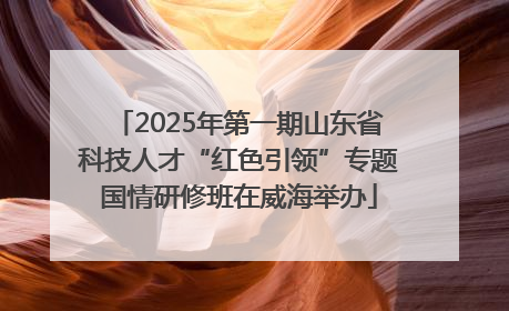 2025年第一期山东省科技人才“红色引领”专题国情研修班在威海举办
