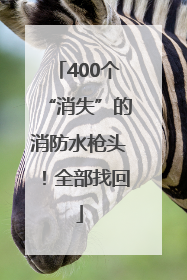 400个“消失”的消防水枪头！全部找回